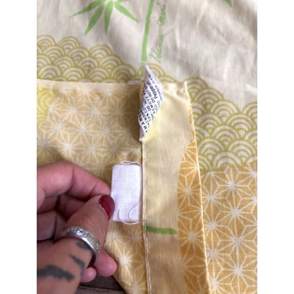 VTG West Point Pepperell Shower Curtain Asian Inspired Birds Bamboo 69"x72" - Picture 8 of 13